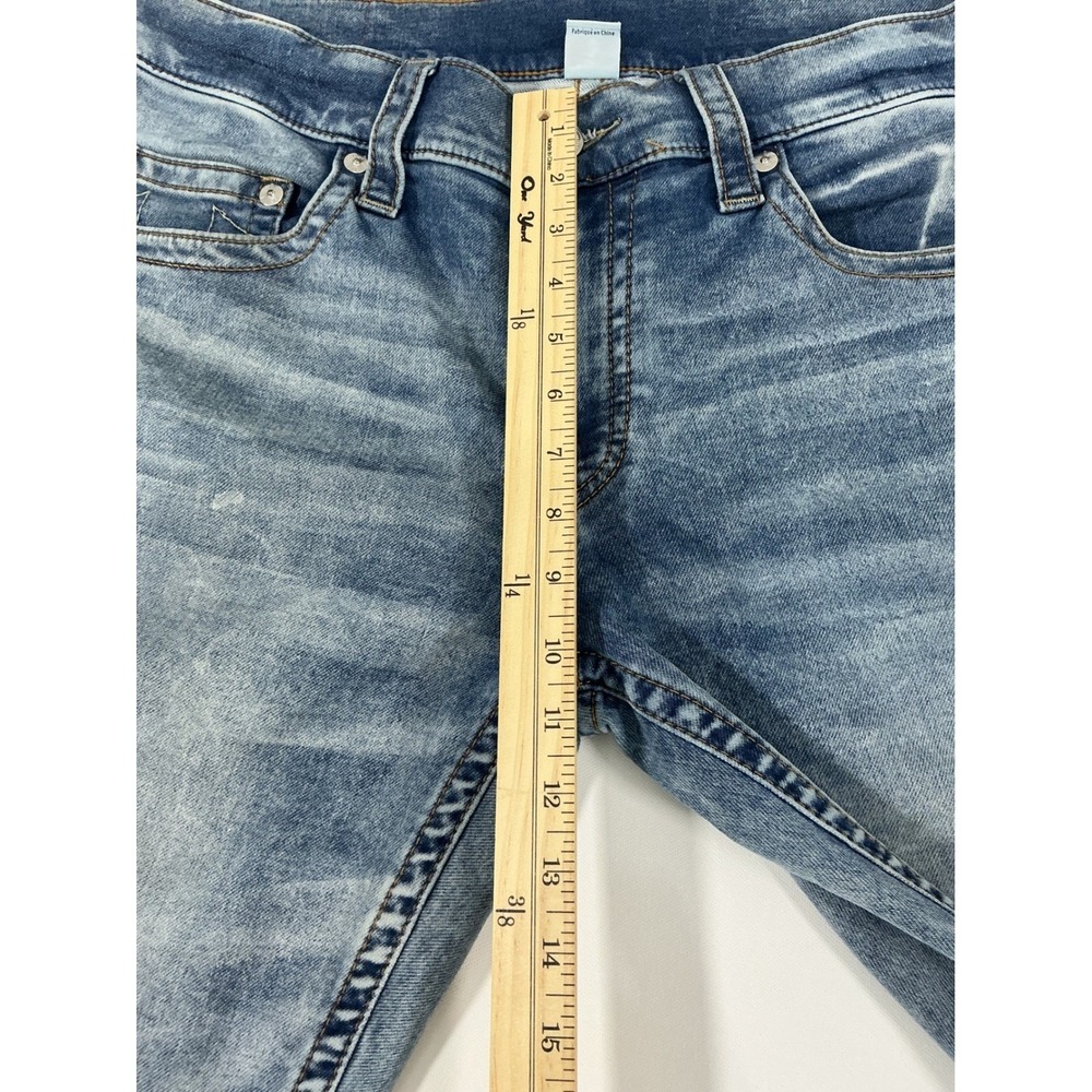 True Religion Rocco Slim Men's Jeans Blue Medium Wash Distressed Size 34 - Picture 10 of 13
